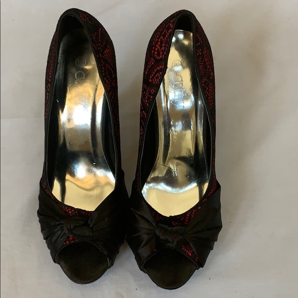 CATHY LACE w/BOWS HEELS - Picture 5 of 7